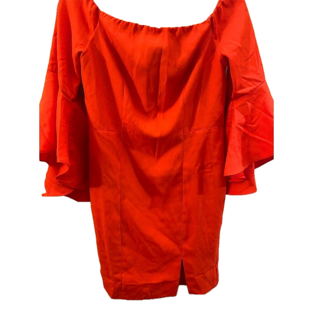 Venus Women's Off-Shoulder Bell Sleeve Red Dress Size 8  18x36